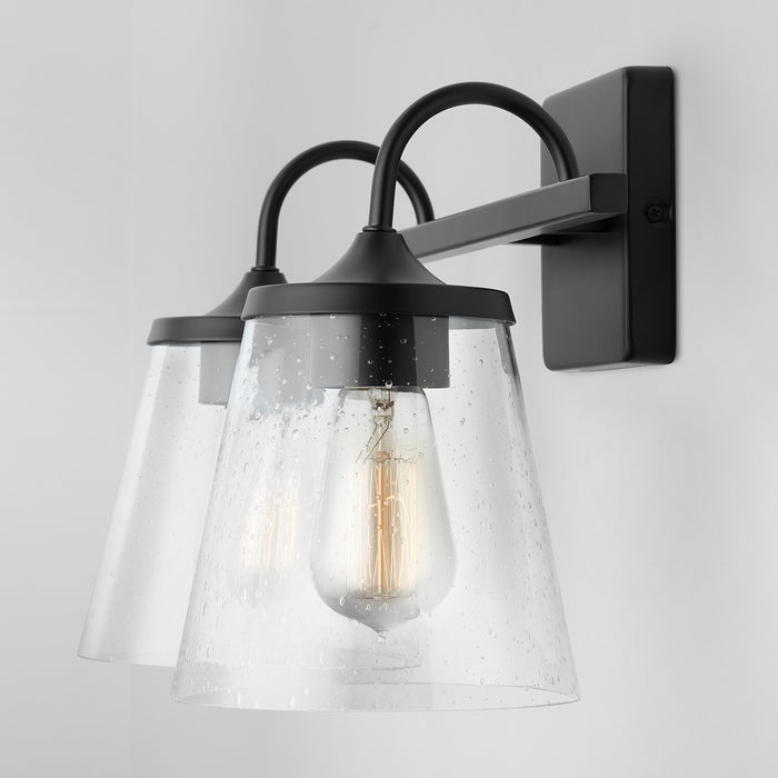 Capital Lighting 139122MB-496 Two Light Vanity, Matte Black