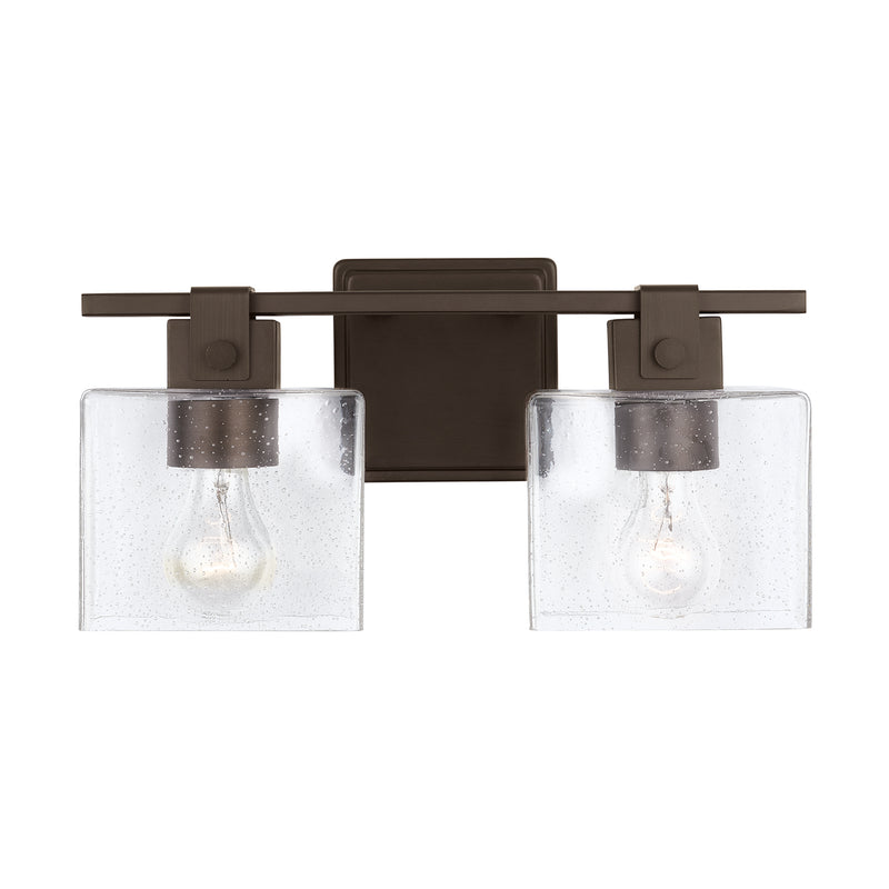 Capital Lighting 139124OR-498 Two Light Vanity, Oil Rubbed Bronze