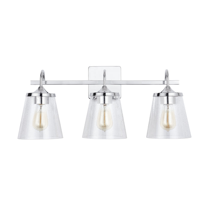 Capital Lighting 139132CH-496 Three Light Vanity, Chrome