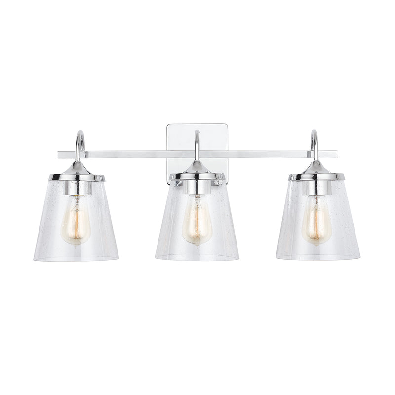 Capital Lighting 139132CH-496 Three Light Vanity, Chrome