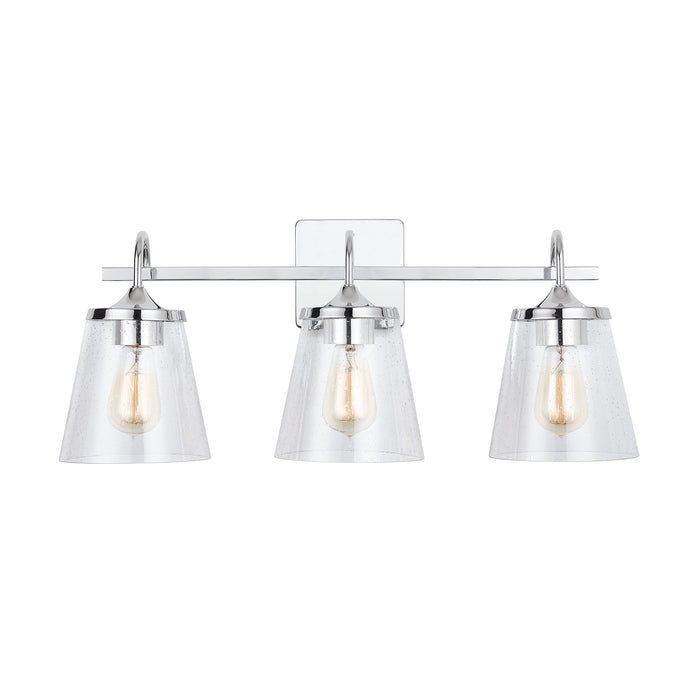Capital Lighting 139132CH-496 Three Light Vanity, Chrome