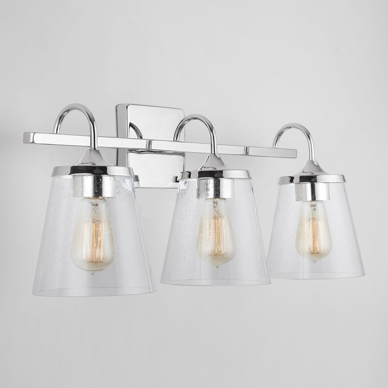 Capital Lighting 139132CH-496 Three Light Vanity, Chrome