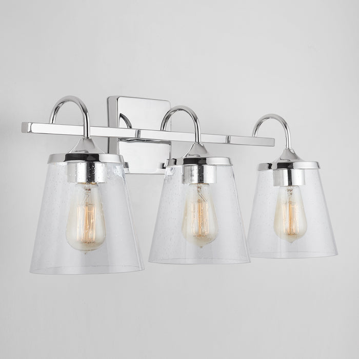 Capital Lighting 139132CH-496 Three Light Vanity, Chrome