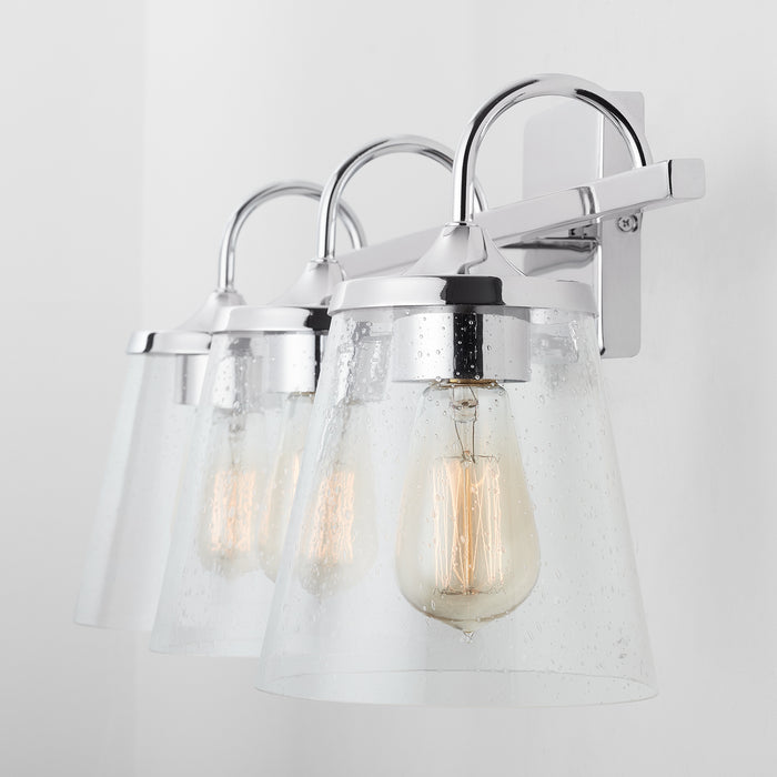 Capital Lighting 139132CH-496 Three Light Vanity, Chrome