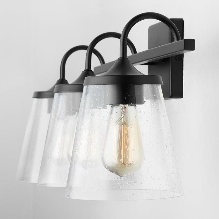 Capital Lighting 139132MB-496 Three Light Vanity, Matte Black