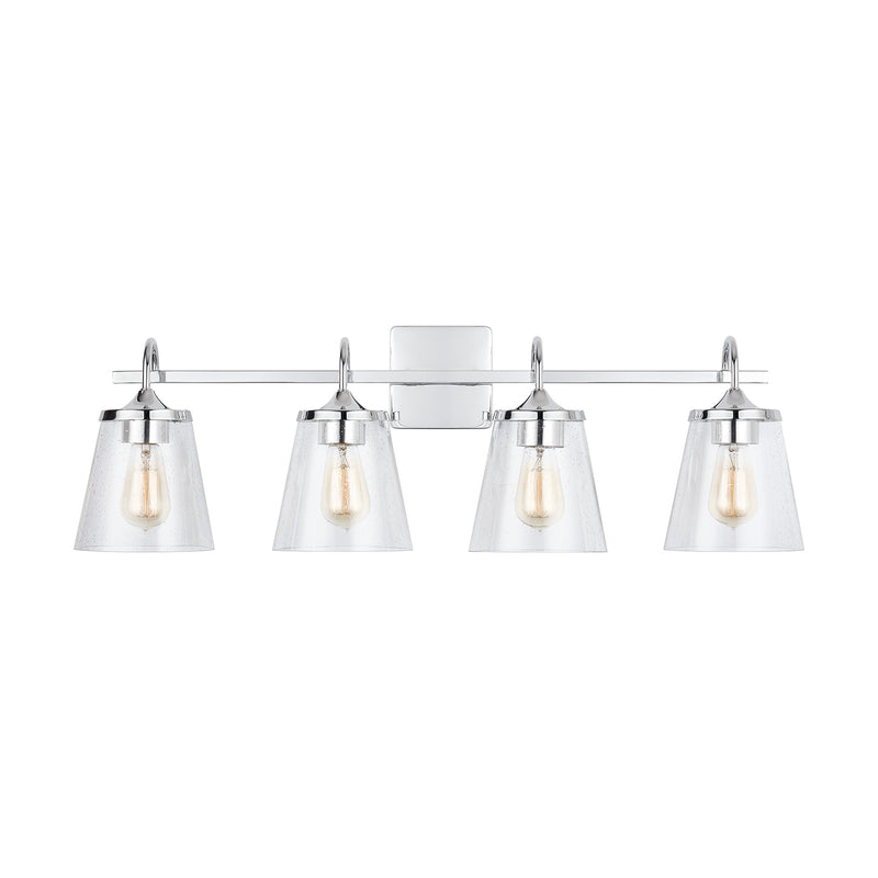 Capital Lighting 139142CH-496 Four Light Vanity, Chrome