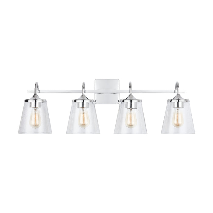 Capital Lighting 139142CH-496 Four Light Vanity, Chrome