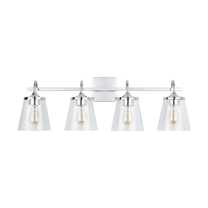 Capital Lighting 139142CH-496 Four Light Vanity, Chrome
