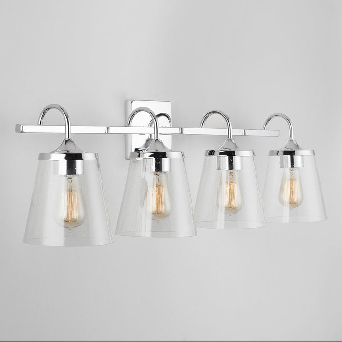Capital Lighting 139142CH-496 Four Light Vanity, Chrome