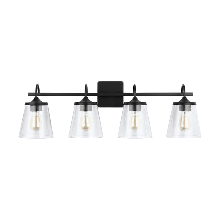 Capital Lighting 139142MB-496 Four Light Vanity, Matte Black