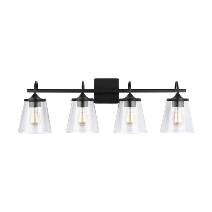 Capital Lighting 139142MB-496 Four Light Vanity, Matte Black