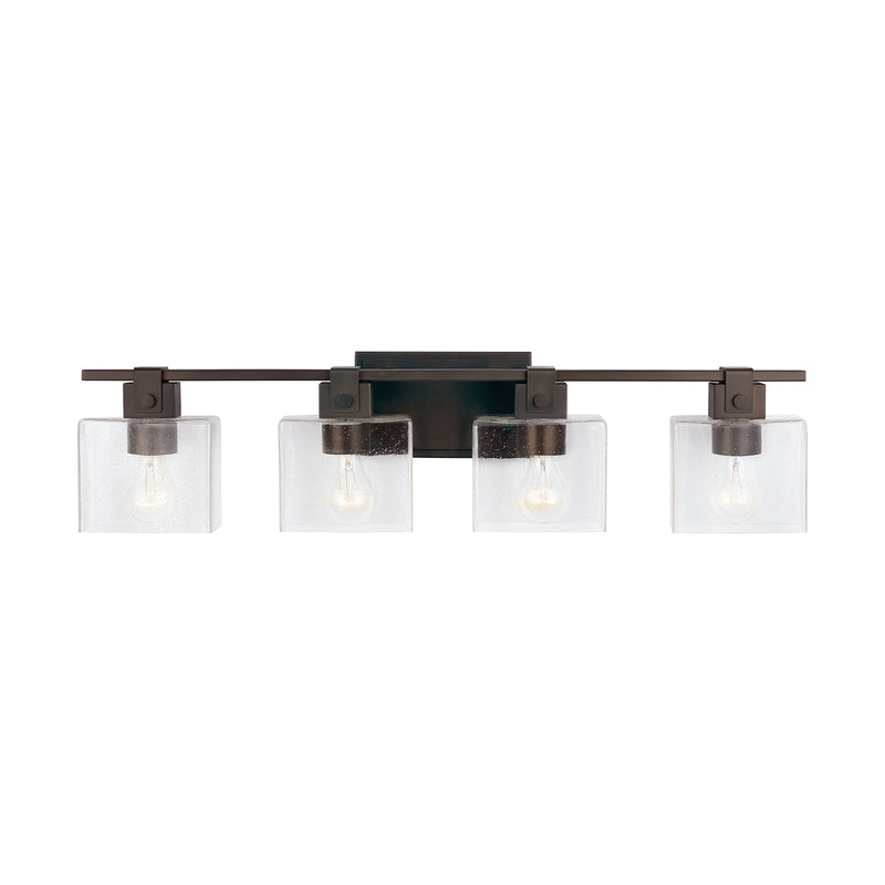 Capital Lighting 139144OR-498 Four Light Vanity, Oil Rubbed Bronze
