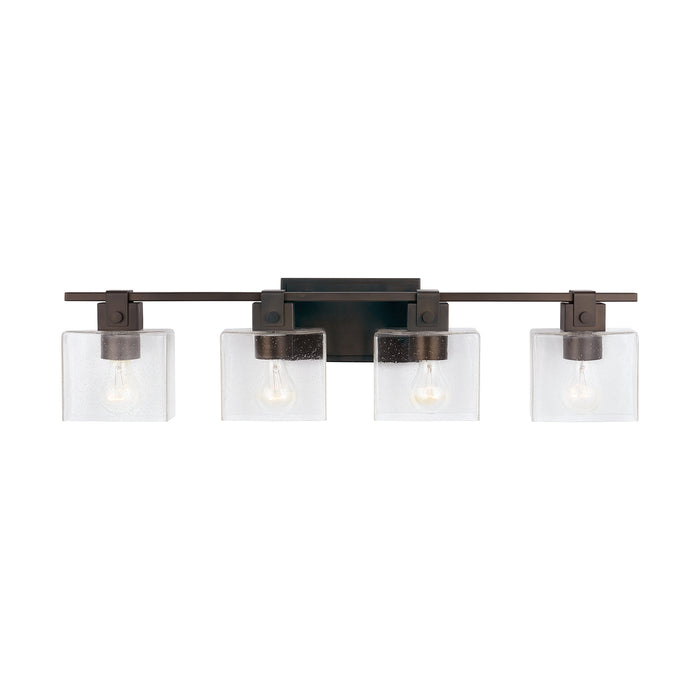 Capital Lighting 139144OR-498 Four Light Vanity, Oil Rubbed Bronze
