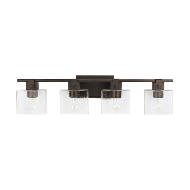 Capital Lighting 139144OR-498 Four Light Vanity, Oil Rubbed Bronze