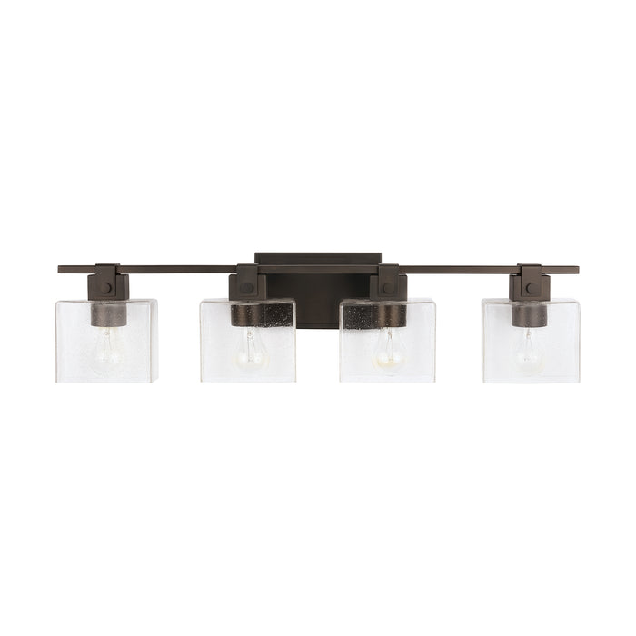 Capital Lighting 139144OR-498 Four Light Vanity, Oil Rubbed Bronze