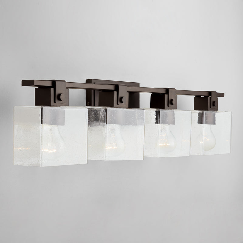 Capital Lighting 139144OR-498 Four Light Vanity, Oil Rubbed Bronze