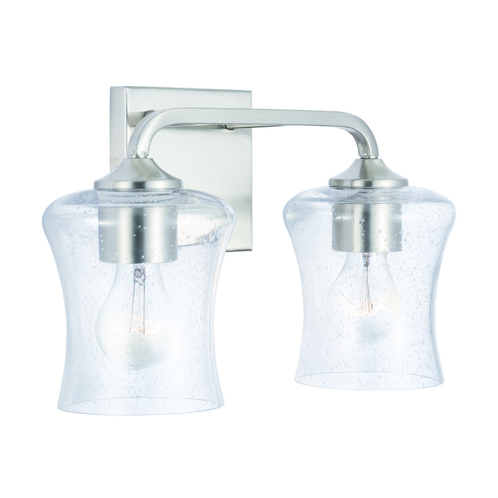 Capital Lighting 139221BN-499 Two Light Vanity, Brushed Nickel