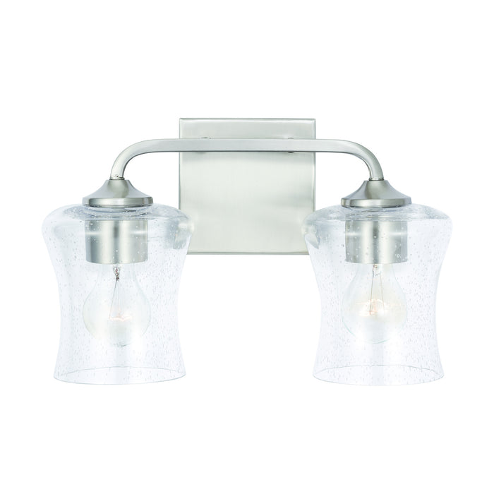 Capital Lighting 139221BN-499 Two Light Vanity, Brushed Nickel