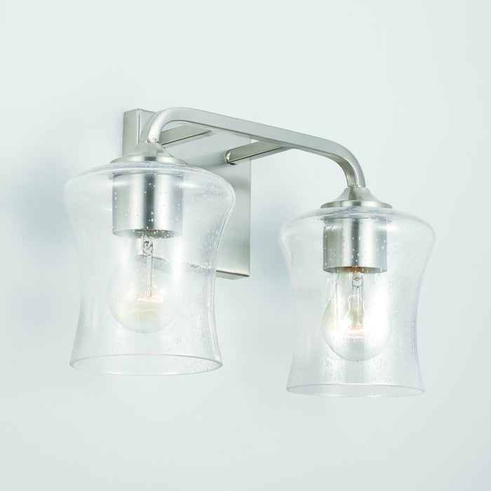 Capital Lighting 139221BN-499 Two Light Vanity, Brushed Nickel