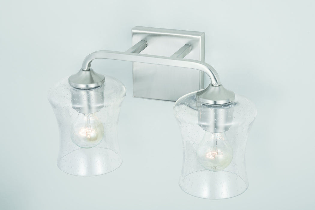 Capital Lighting 139221BN-499 Two Light Vanity, Brushed Nickel