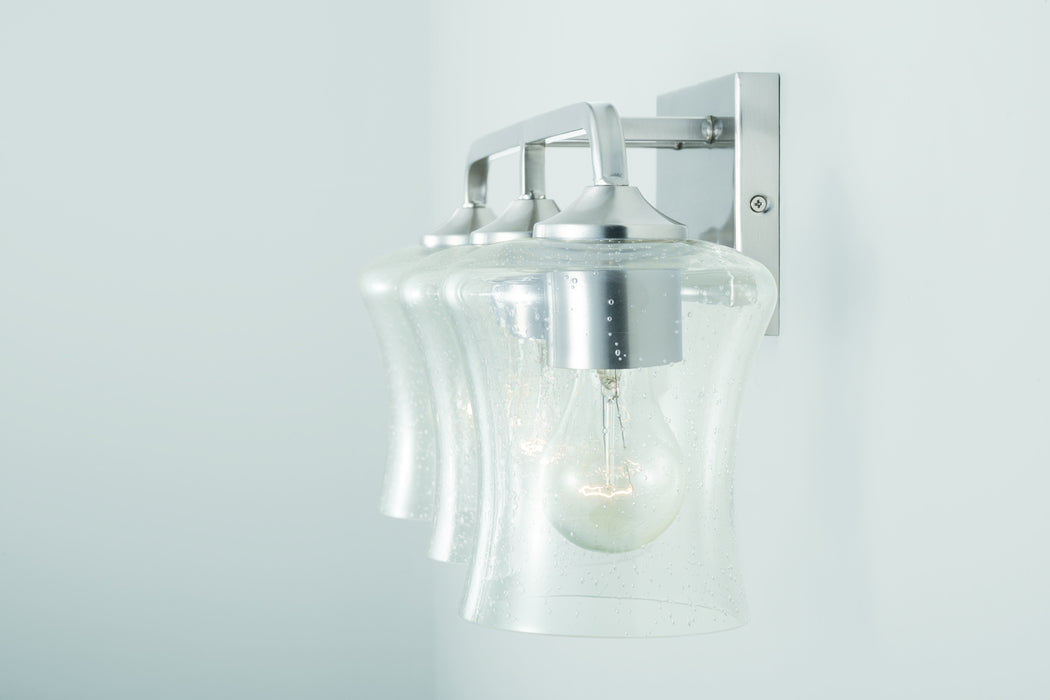Capital Lighting 139231BN-499 Three Light Vanity, Brushed Nickel
