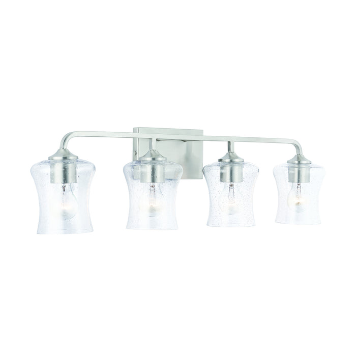 Capital Lighting 139241BN-499 Four Light Vanity, Brushed Nickel