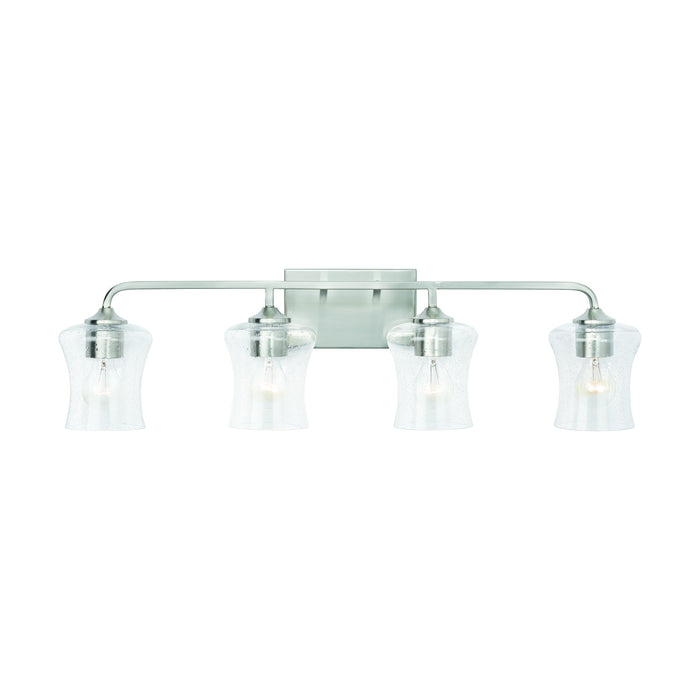 Capital Lighting 139241BN-499 Four Light Vanity, Brushed Nickel