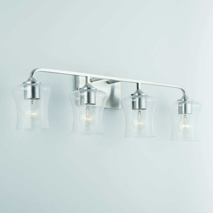 Capital Lighting 139241BN-499 Four Light Vanity, Brushed Nickel