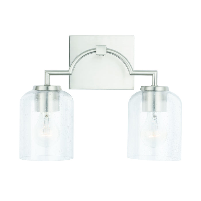 Capital Lighting 139321BN-500 Two Light Vanity, Brushed Nickel