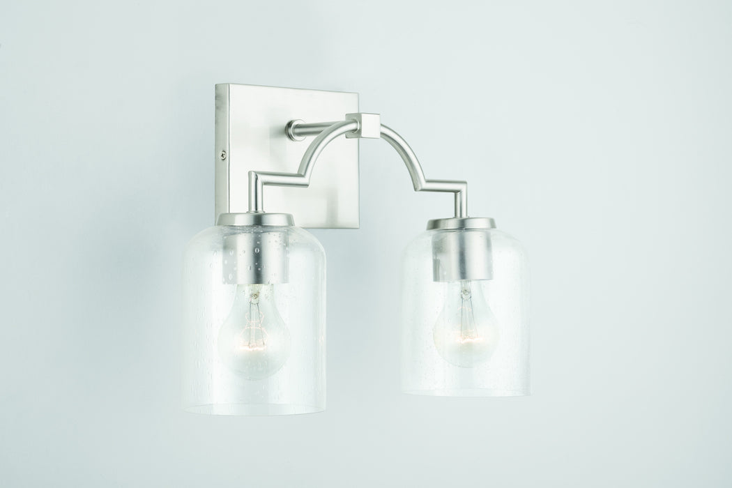 Capital Lighting 139321BN-500 Two Light Vanity, Brushed Nickel