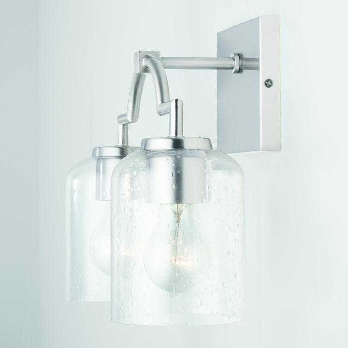 Capital Lighting 139321BN-500 Two Light Vanity, Brushed Nickel