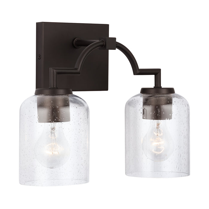 Capital Lighting 139321BZ-500 Two Light Vanity, Bronze