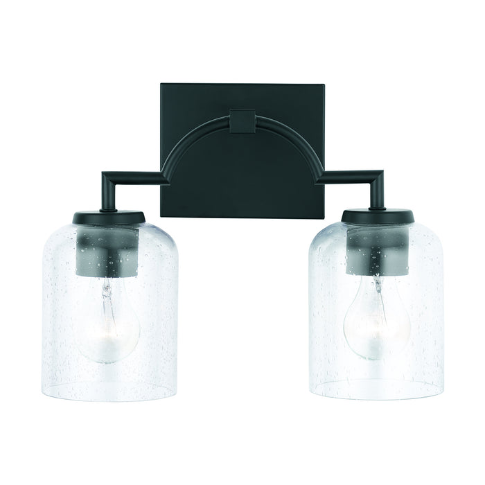 Capital Lighting 139321MB-500 Two Light Vanity, Matte Black