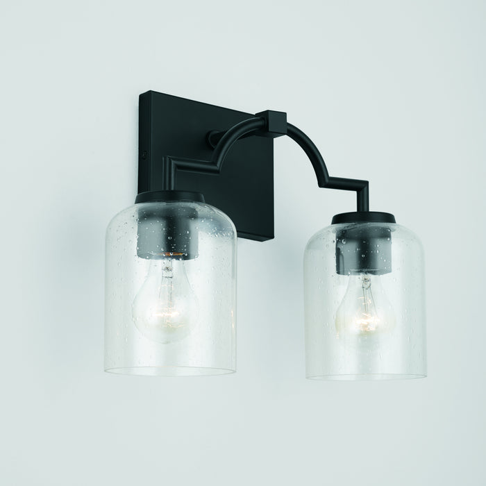 Capital Lighting 139321MB-500 Two Light Vanity, Matte Black