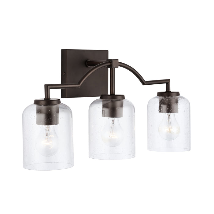 Capital Lighting 139331BZ-500 Three Light Vanity, Bronze