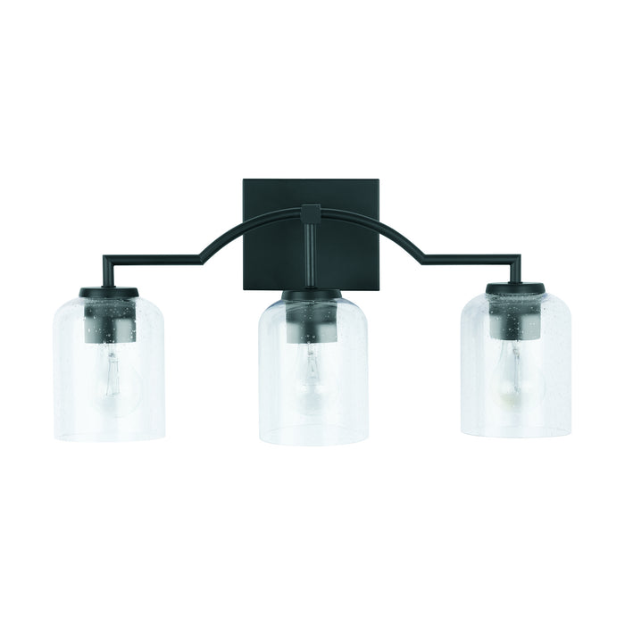 Capital Lighting 139331MB-500 Three Light Vanity, Matte Black