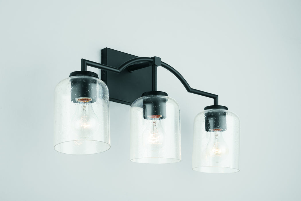 Capital Lighting 139331MB-500 Three Light Vanity, Matte Black