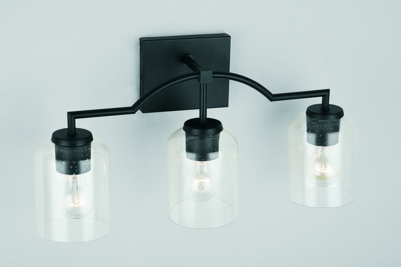 Capital Lighting 139331MB-500 Three Light Vanity, Matte Black