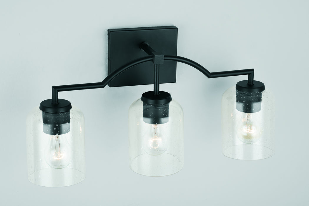 Capital Lighting 139331MB-500 Three Light Vanity, Matte Black