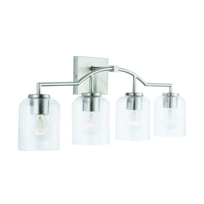 Capital Lighting 139341BN-500 Four Light Vanity, Brushed Nickel
