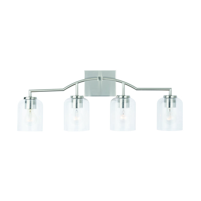 Capital Lighting 139341BN-500 Four Light Vanity, Brushed Nickel