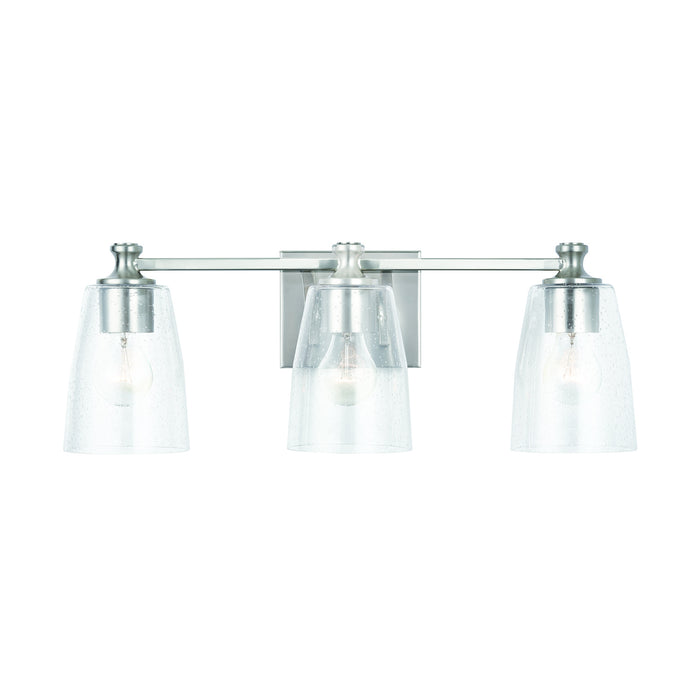 Capital Lighting 140931BN-506 Three Light Vanity, Brushed Nickel