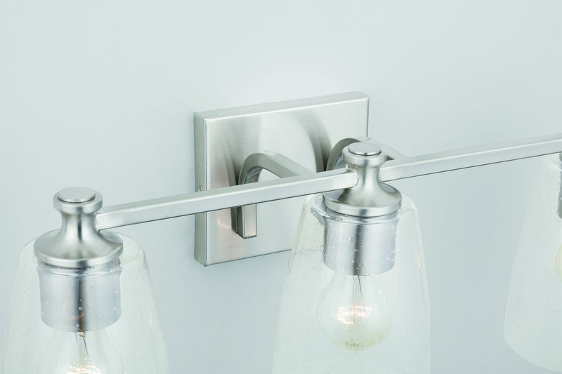Capital Lighting 140931BN-506 Three Light Vanity, Brushed Nickel