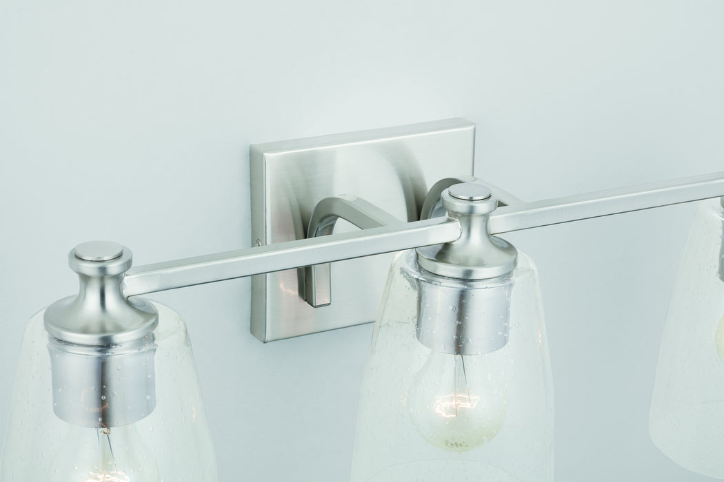 Capital Lighting 140931BN-506 Three Light Vanity, Brushed Nickel