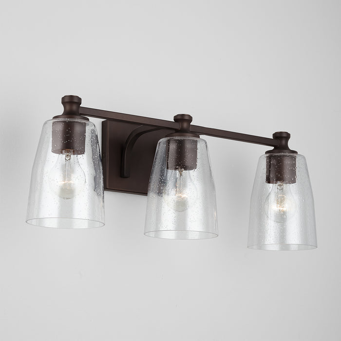 Capital Lighting 140931BZ-506 Three Light Vanity, Bronze