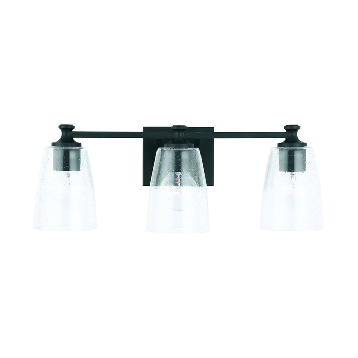 Capital Lighting 140931MB-506 Three Light Vanity, Matte Black