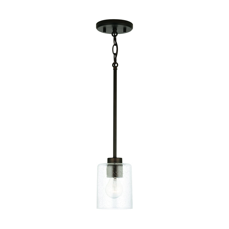 Capital Lighting 328511BZ-449 One Light Pendant, Bronze