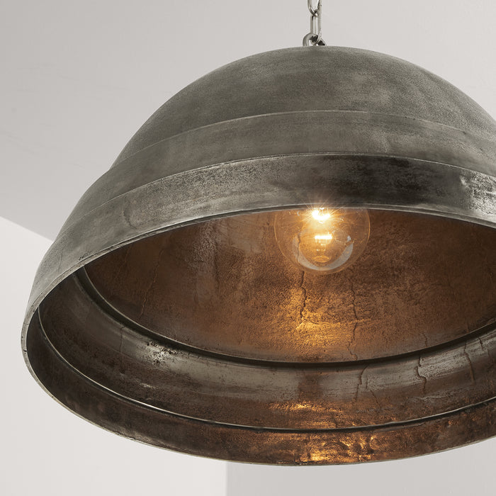 Capital Lighting 335313XN One Light Pendant, Oxidized Nickel