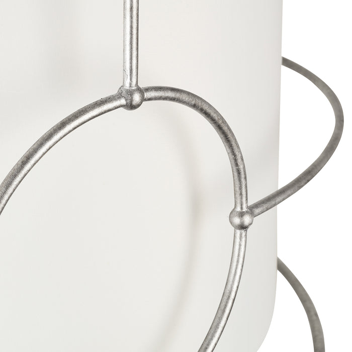 Capital Lighting 337961AS Six Light Pendant, Antique Silver