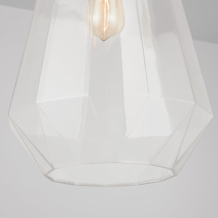 Capital Lighting 338316BN One Light Pendant, Brushed Nickel